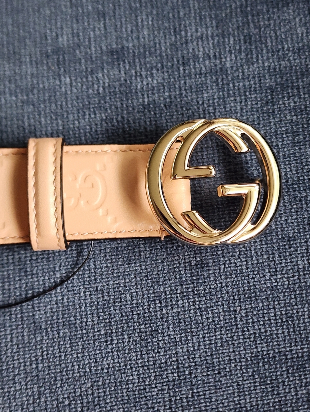 $650 Brand New Gucci GG Women's Leather Belt Beige/Pink 100/40 with GG buckle - Picture 2 of 10